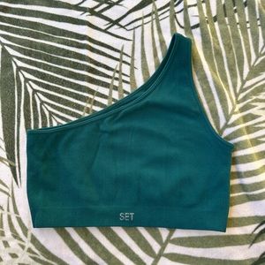 SET Active Dark green sports bra